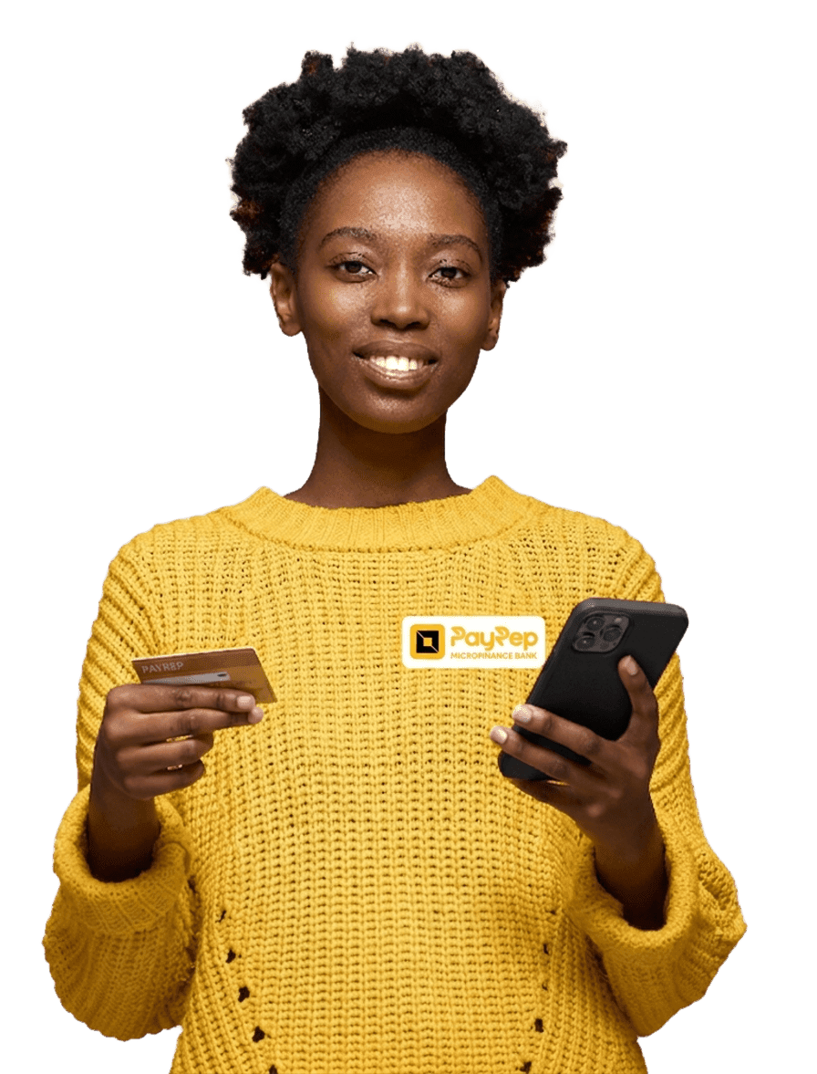 Happy PayRep customer using the app